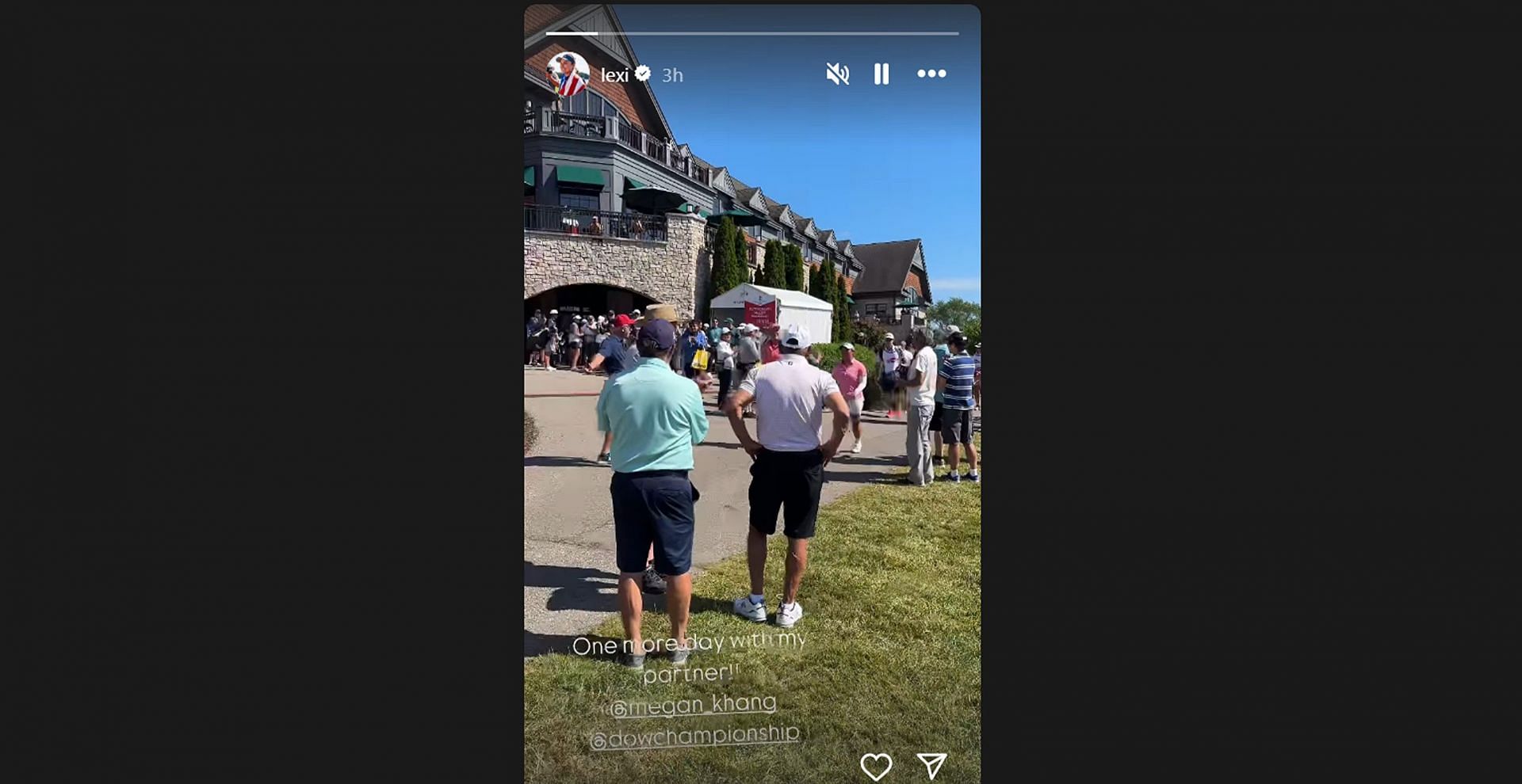 Lexi Thompson shares relieving message for ‘partner’ Megan Khang after making the cut at Dow Championship/@lexi